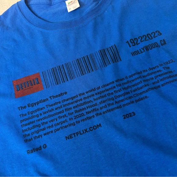 NWOT Fruit Of The Loom Netflix Short Sleeve Tee Shirt - Picture 4 of 4